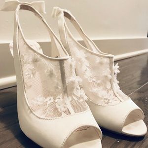 Melissa Sweet Peep Toe Slingback Heels